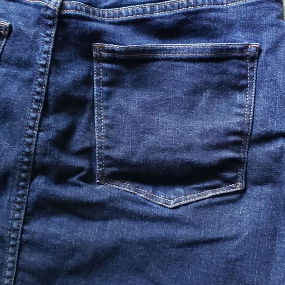 GAP denim button front skater skirt size 4 blue - Picture 5 of 6